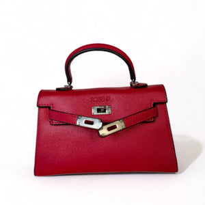 Red Mini Leah Vegan Leather Purse - Rosenix