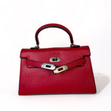 Red Mini Leah Vegan Leather Purse - Rosenix